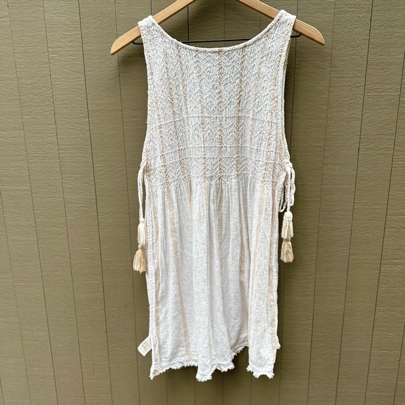 Free People Obi Posey Linen blend tank tunic. Ivory/beige. Size M. - Picture 4 of 10